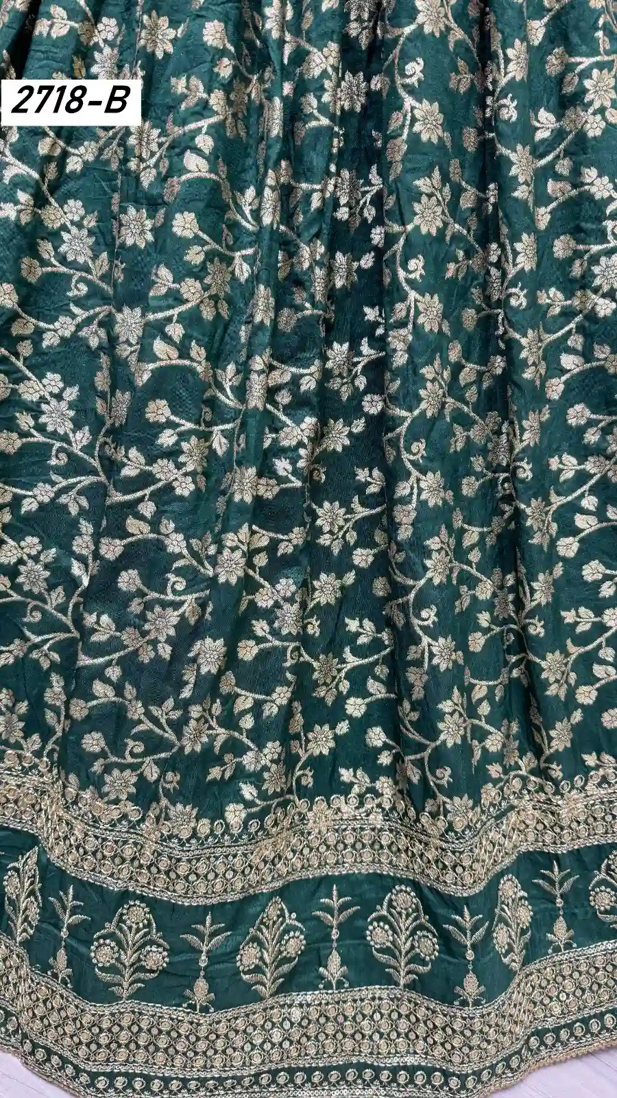Anjani Art 2718A & 2718B Rimzim Viscose Wholesale Lehenga Catalog — Wholesale Lehenga, MPA wholesale from Surat - Gallery Image 7